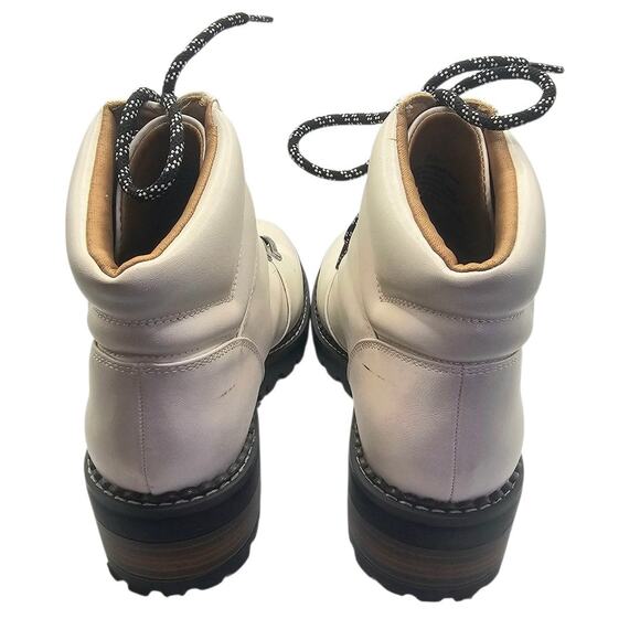 Universal Thread Target White Cream Combat Lug Lace Up Boot - Picture 6 of 11